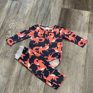 Bonds Fox Print Baby Bodysuit and Pants Set